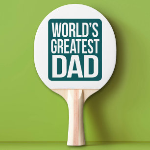 World's Greatest Dad Ping Pong Paddle