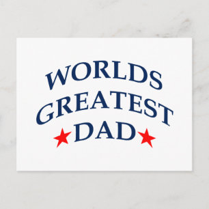 World's Greatest Dad Postcard