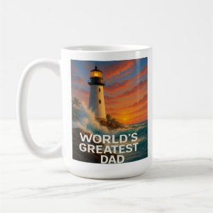 World's Greatest Dad – Stormwatch Lighthouse Coffee Mug