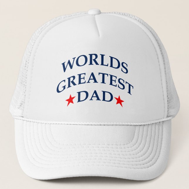 Worlds Greatest Dad Trucker Hat (Front)