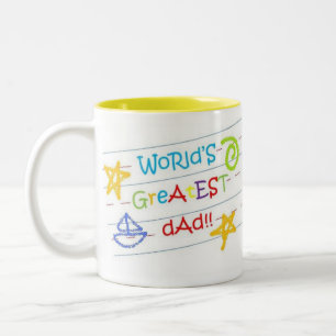 World's Greatest Dad! Two-Tone Coffee Mug