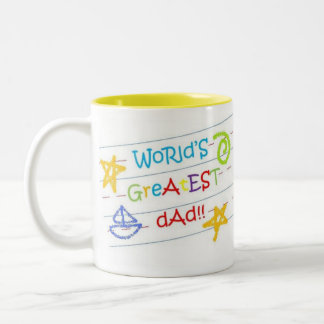 World's Greatest Dad! Two-Tone Coffee Mug