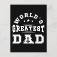 World's Greatest Dad Typography Father's Day Gift