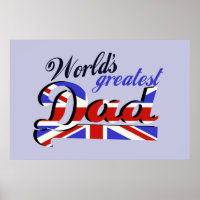 World's Greatest Dad with English flag