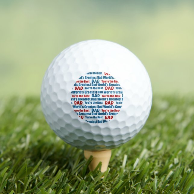 World's Greatest Dad You're the Best Golf Balls (Insitu Tee)