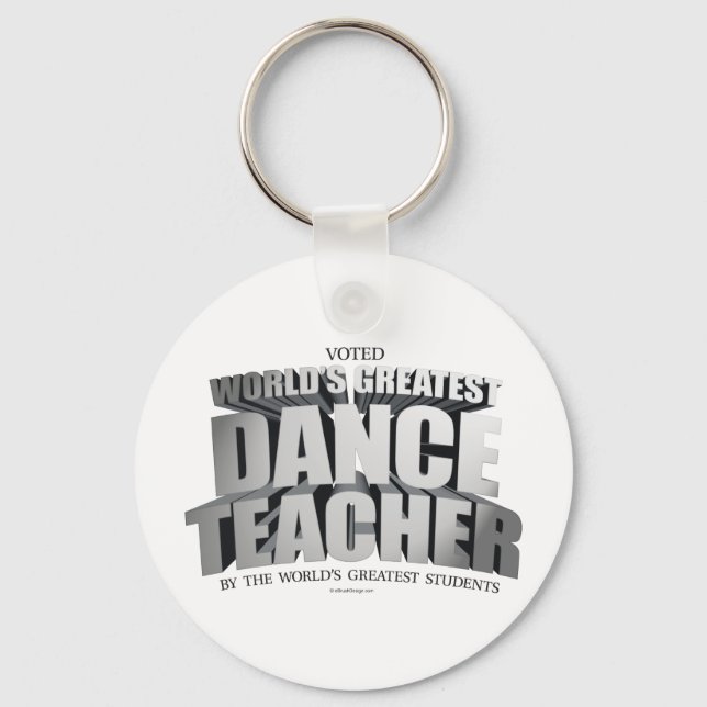 World's Greatest Dance Teacher Keychain (Front)