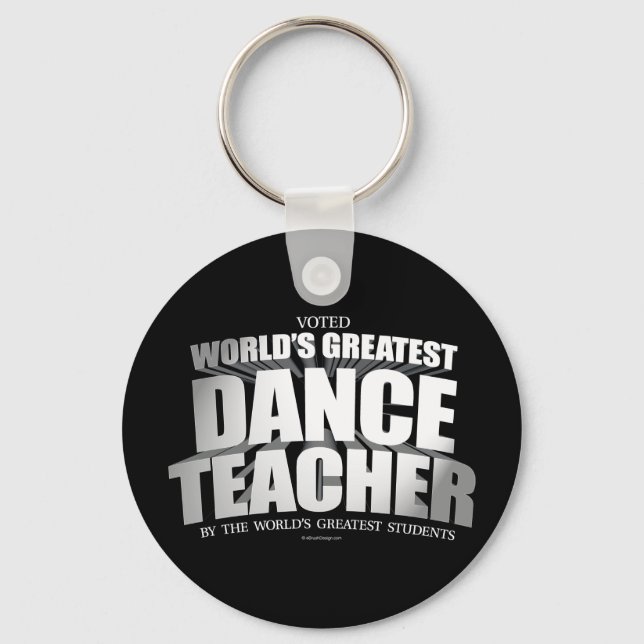 World's Greatest Dance Teacher Keychain (Front)