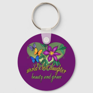 World's Greatest Daughter Gifts Keychain