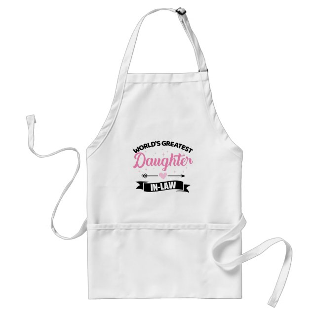 World's greatest daughter-in-law of mother-in-law standard apron (Front)