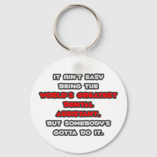 World's Greatest Dental Assistant Joke Keychain
