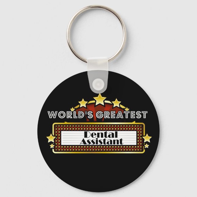 World's Greatest Dental Assistant Keychain (Front)