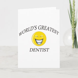 WORLD'S GREATEST DENTIST CARD