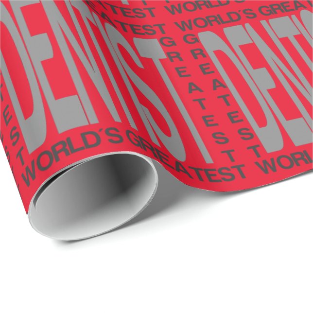 Worlds Greatest Dentist Wrapping Paper (Roll Corner)