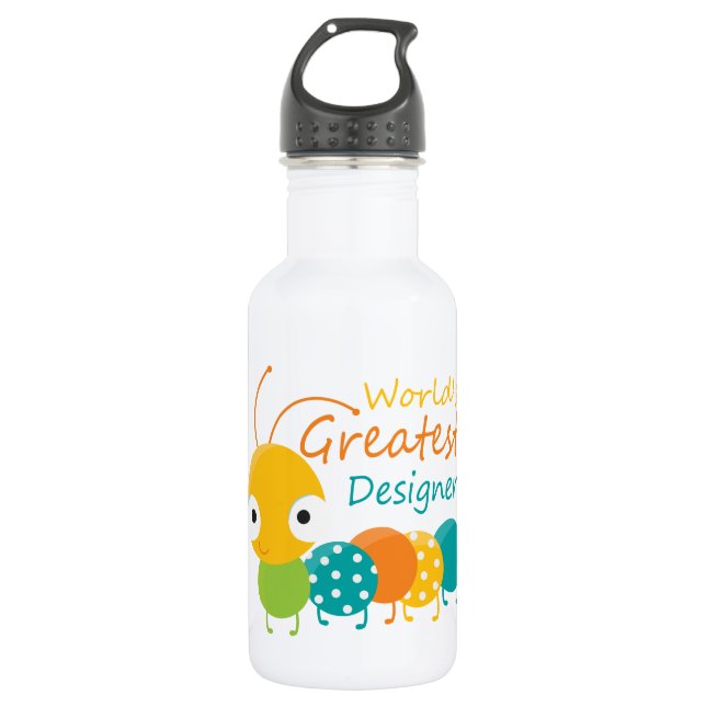 World's Greatest Designer 532 Ml Water Bottle (Front)