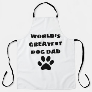 World's Greatest Dog Dad Custom Text Personalized Apron
