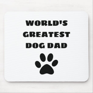 World's Greatest Dog Dad Custom Text Personalized Mouse Pad