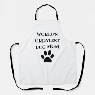 World's Greatest Dog Mom Custom Text Personalized Apron