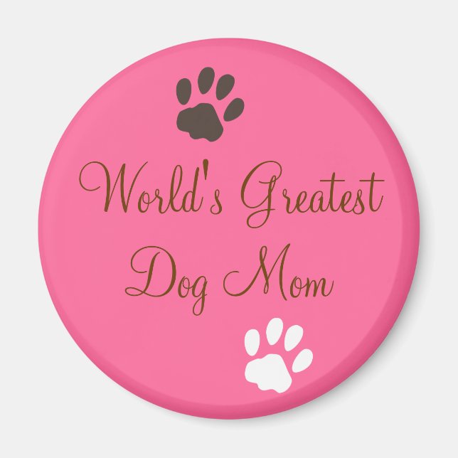 World's Greatest Dog Mom Magnet (Front)