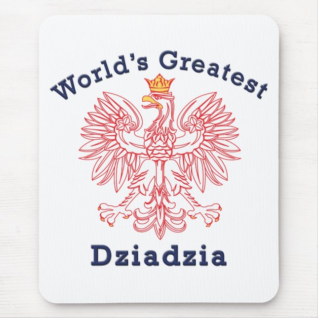 World's Greatest Dziadzia Eagle Mouse Pad (Front)