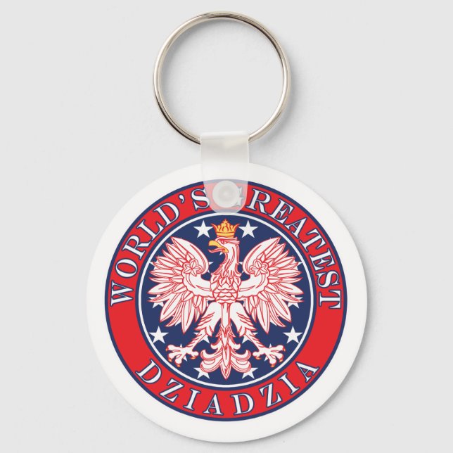 World's Greatest Dziadzia Keychain (Front)