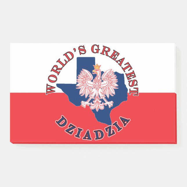 World's Greatest Dziadzia Post-it Notes (Front)