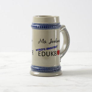 World's Greatest Educator Beer Stein