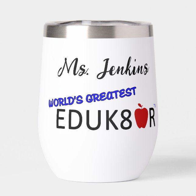 World's Greatest Educator White (Back)