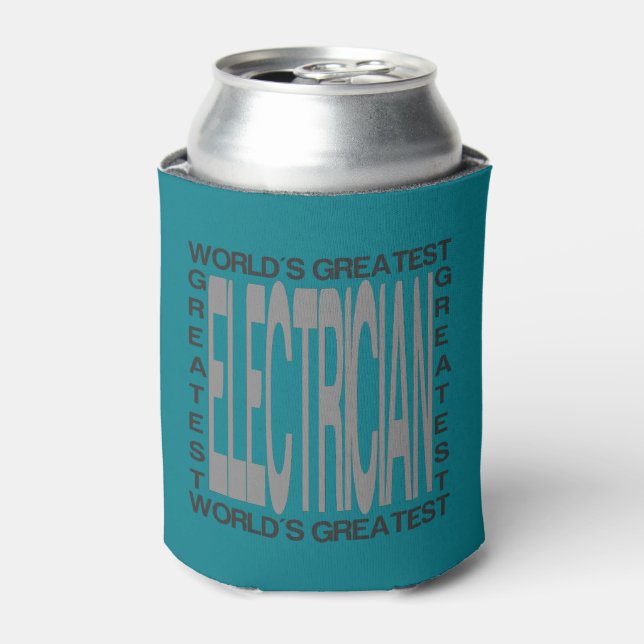 Worlds Greatest Electrician Can Cooler (Can Front)