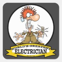 WORLDS GREATEST ELECTRICIAN MEN CARTOON