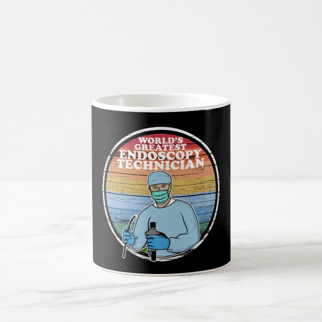World's Greatest Endoscopy Technician Retro T-Shir Coffee Mug (Center)