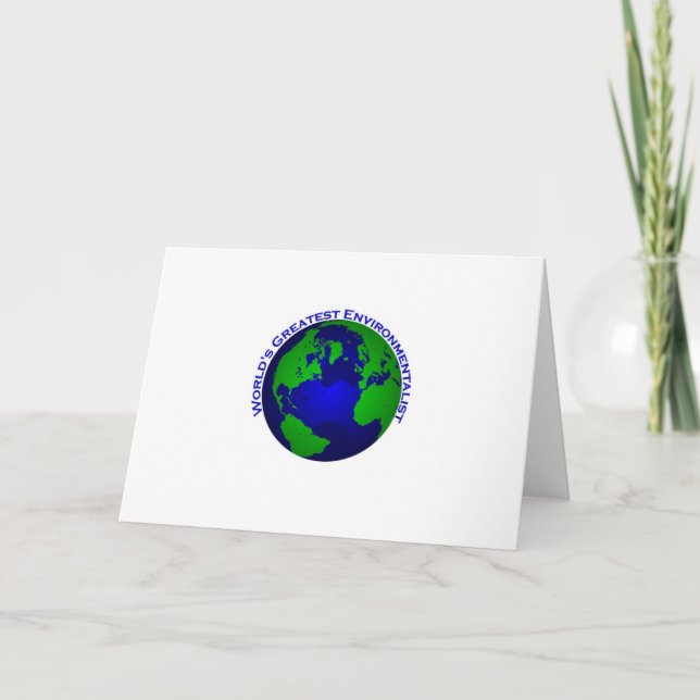 World's Greatest Environmentalist Card (Front)