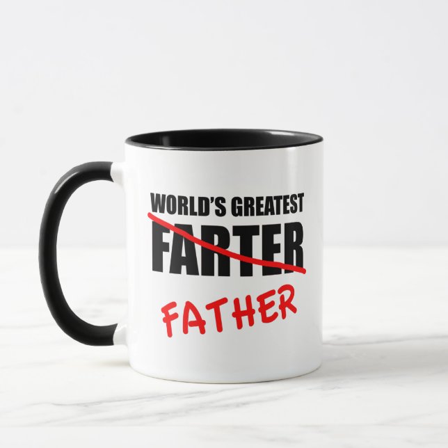 World's Greatest Farter Funny Father's Day Mug (Left)