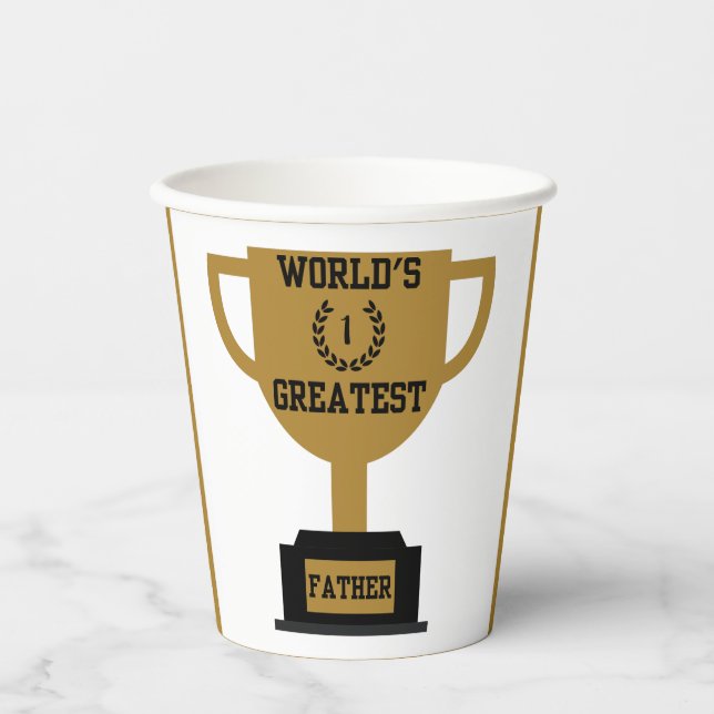 World's Greatest Father's Day Paper Cups (Front)