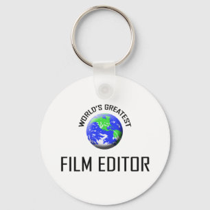 World's Greatest Film Editor Keychain