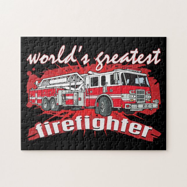 World's Greatest Firefighter Jigsaw Puzzle (Horizontal)