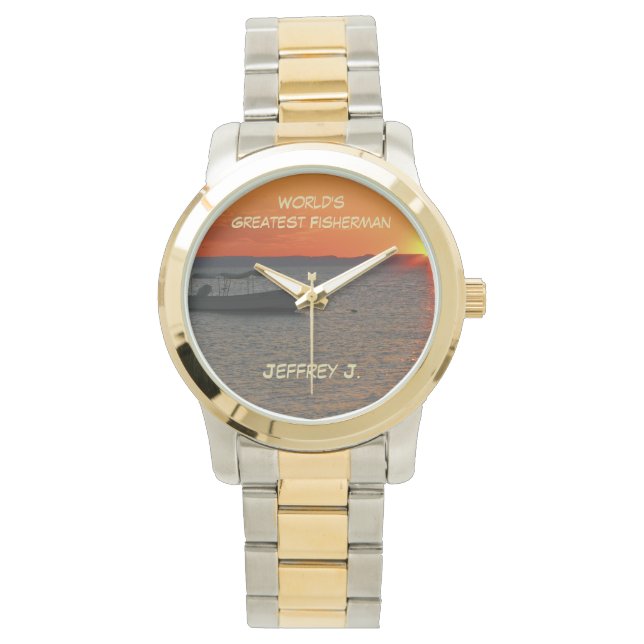 World's Greatest Fisherman Watch, Fishing Boat Watch (Front)