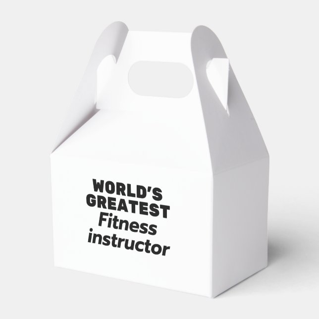 World's greatest Fitness Instructor Favor Box (Front Side)