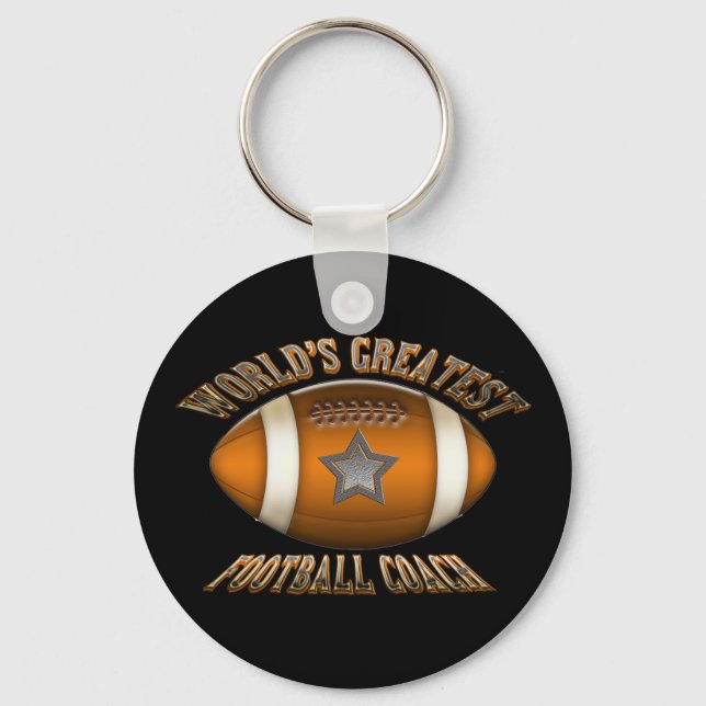 World's Greatest Football Coach Keychain (Front)
