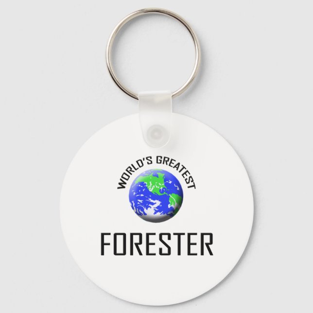 World's Greatest Forester Keychain (Front)