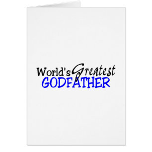 Worlds Greatest Godfather Blue Black