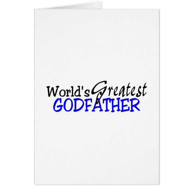 Worlds Greatest Godfather Blue Black (Front)