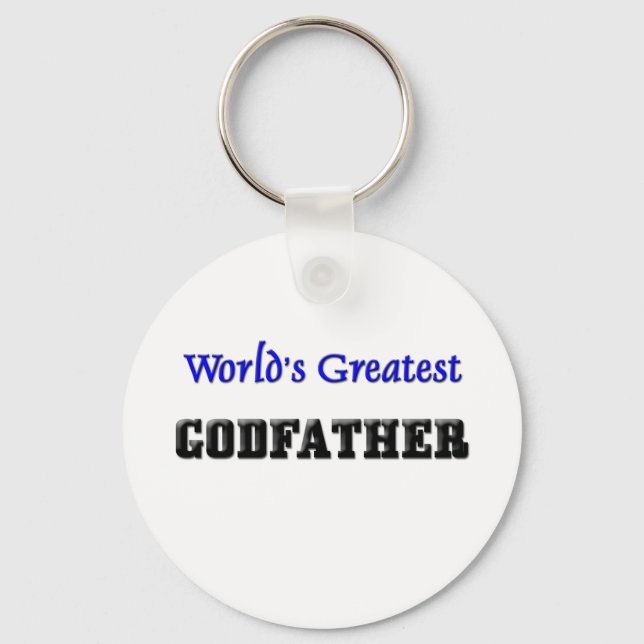 World's Greatest Godfather Keychain (Front)