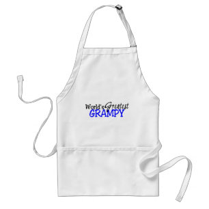 Worlds Greatest Grampy Blue Black Standard Apron
