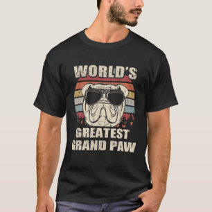 World's Greatest Grand Paw Olde English Bulldog Vi T-Shirt