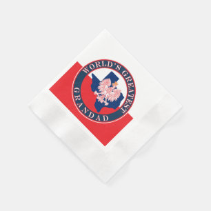 World's Greatest Grandad Napkin