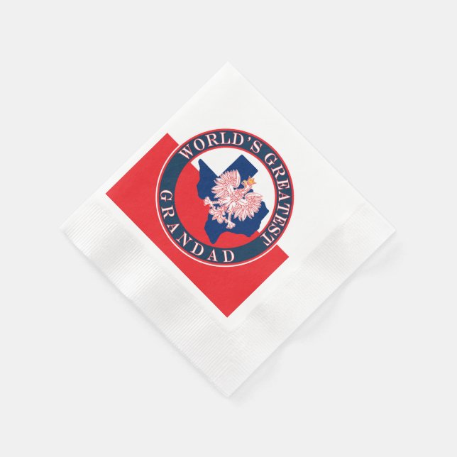 World's Greatest Grandad Napkin (Corner)