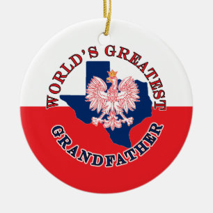 World's Greatest Grandfather Ceramic Ornament
