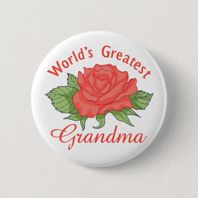 World's Greatest Grandma 2 Inch Round Button (Front)