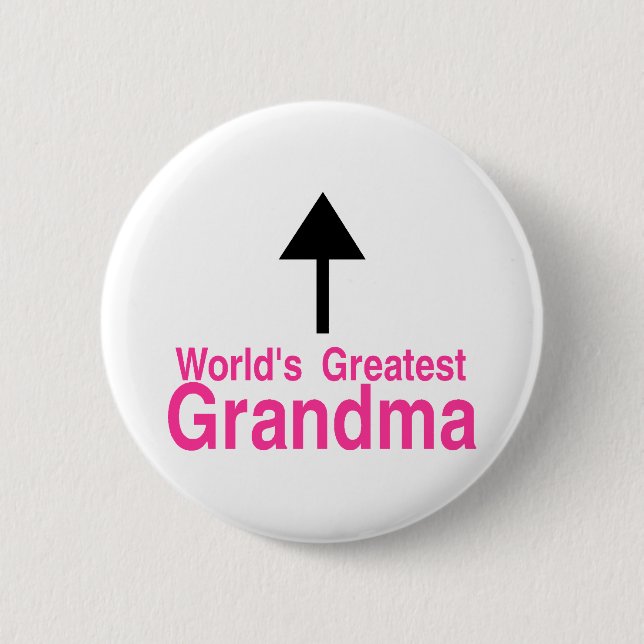 Worlds Greatest Grandma Arrow 2 Inch Round Button (Front)