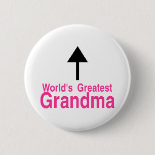 Worlds Greatest Grandma Arrow 2 Inch Round Button